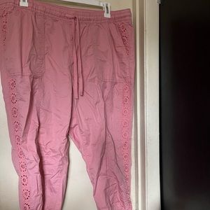 Pink Lane Bryant Cropped Pants Plus Size 18 20